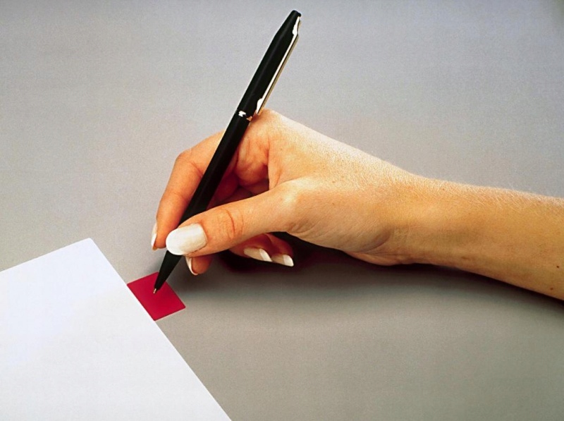 Zakładki indeksujące Post-it czerwone 25x43mm Marka Post-it