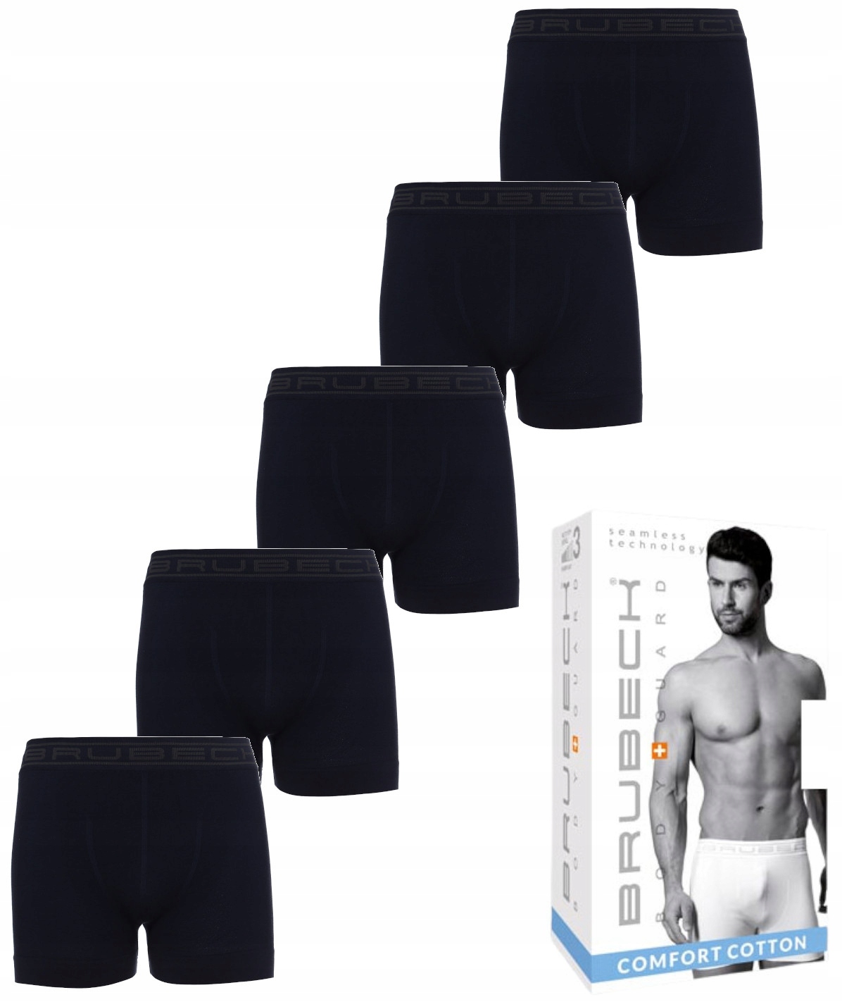 BX00501A Bokserki męskie classic COMFORT COTTON granatowy L
