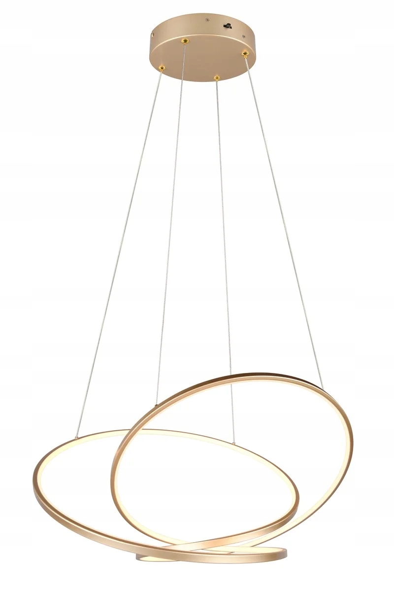 Závesná lampa Trio Darvin Zlatá Led 52W Okrúhla, nastaviteľná farba