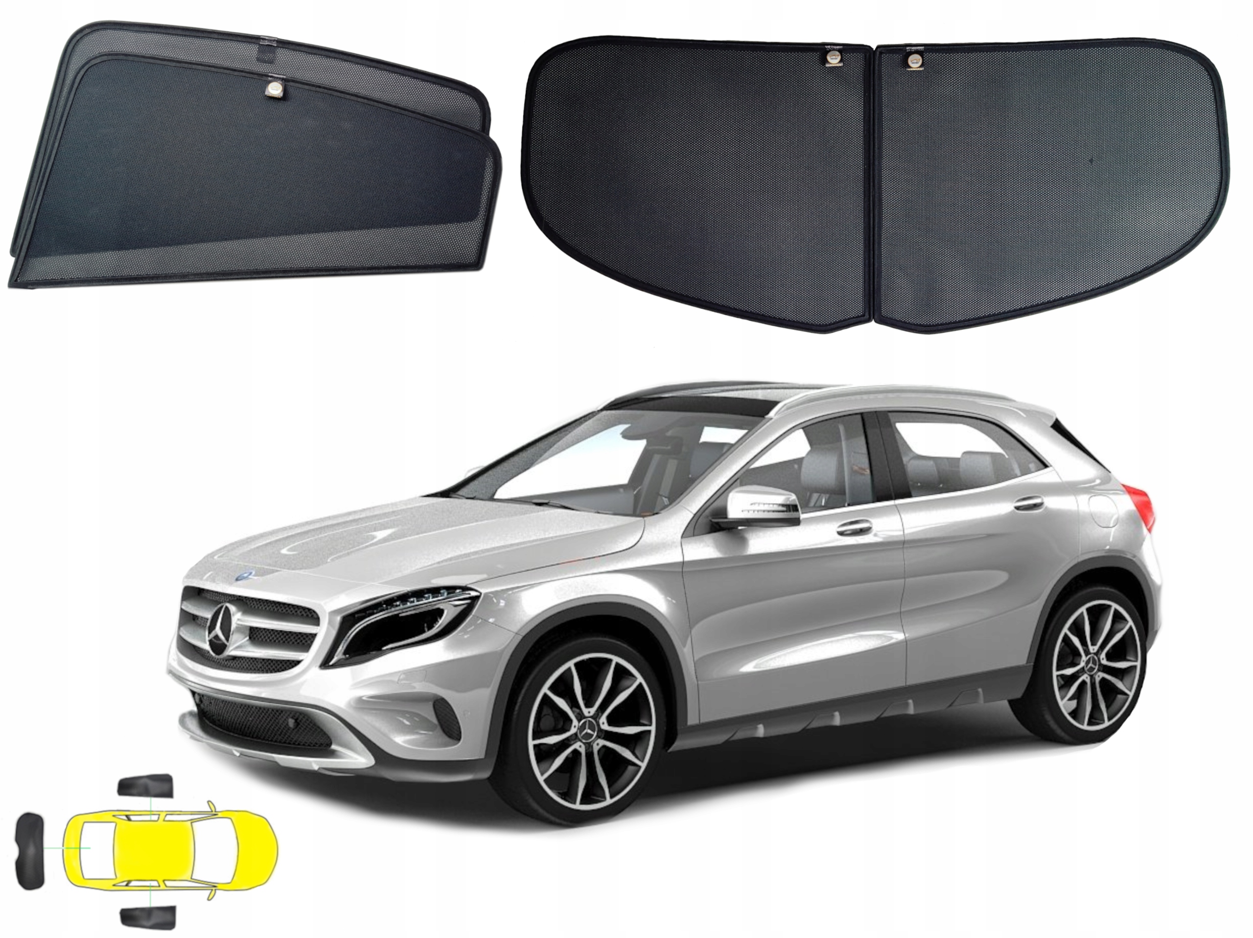 Závěsy, sluneční clony: Mercedes Gla I