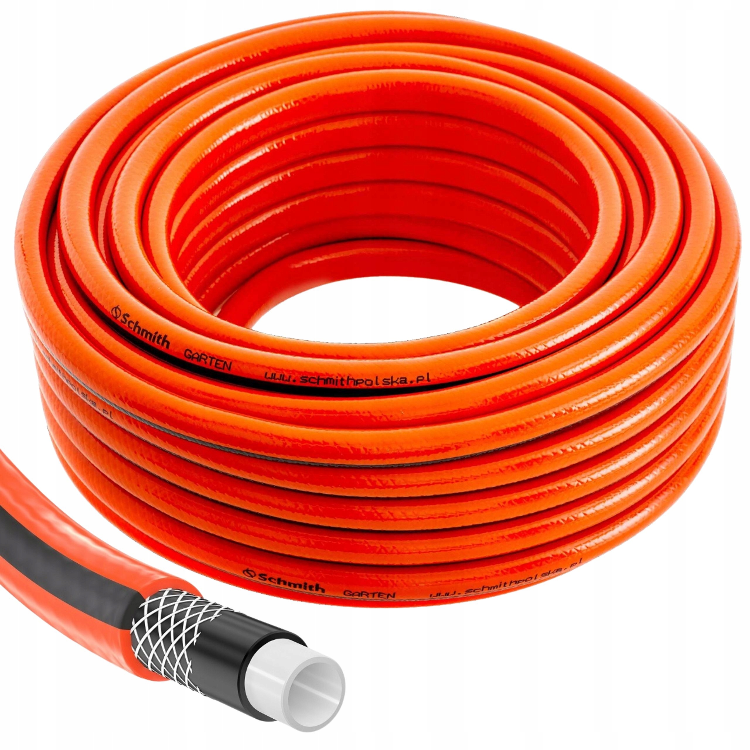 Wąż Ogrodowy 3/4 50m 4 Warstwy Wytrzymały Do Podlewania Odporny Uv Schmith