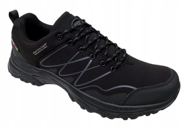 turistické topánky trekové topánky American Club Soft Shell čierne 39
