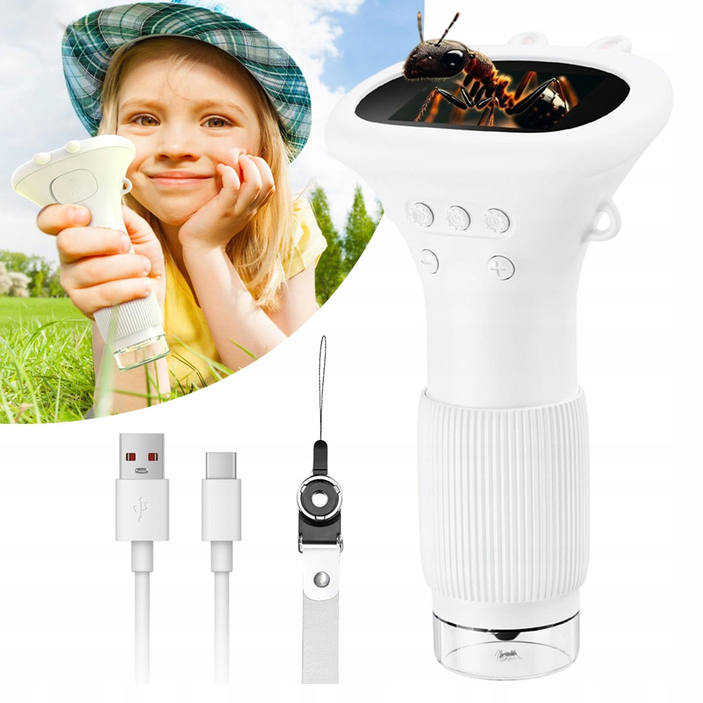 Led Digitální Mikroskop Sada Obrazovek Hd 1000x Usb Vzdělávací Kapesní