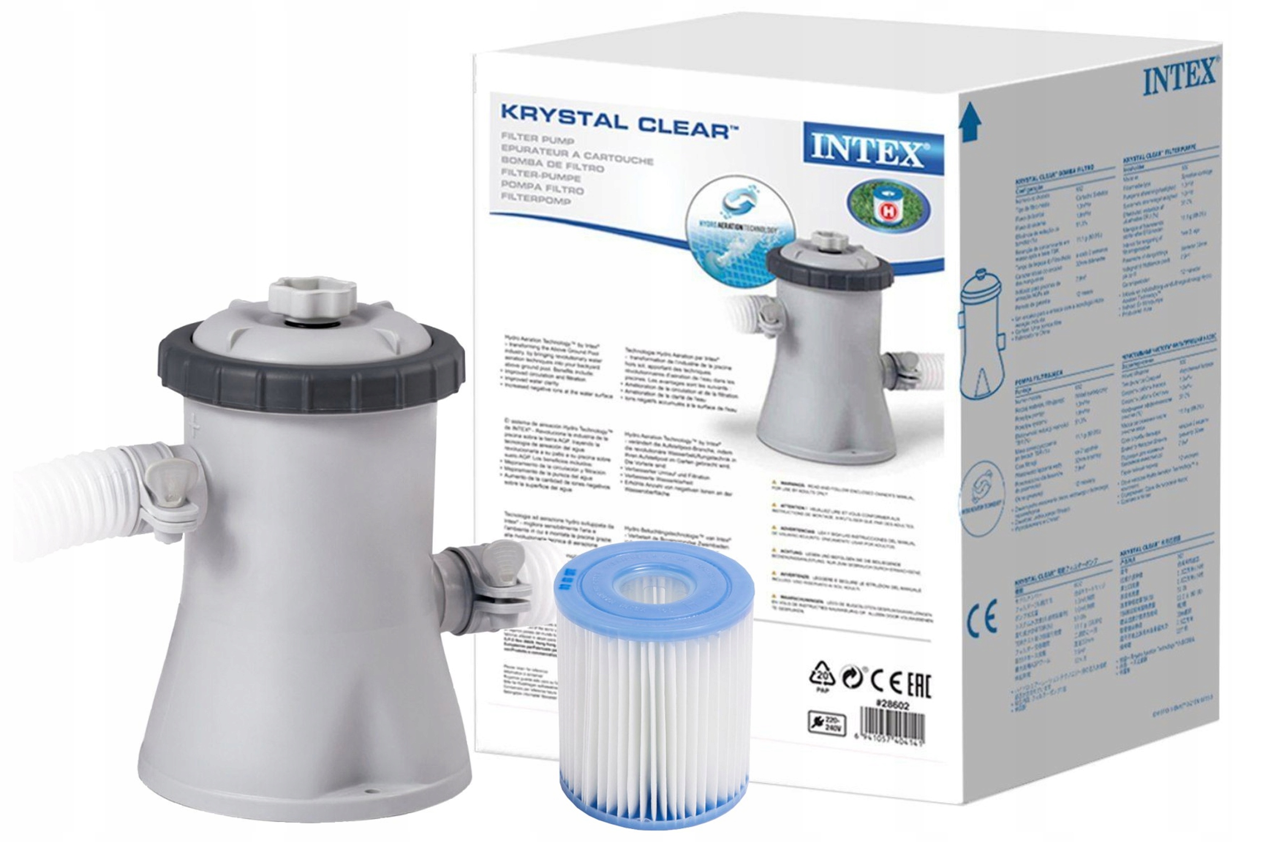 

Intex 28602 Pompa Filtrująca 1250 l/h Filtr