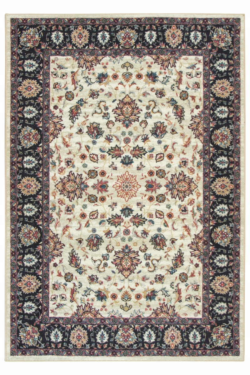

170x230 cm Ozdobny Dywan W Kwiaty Listki Ornament