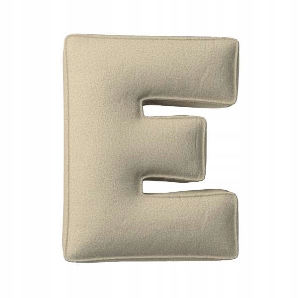 

Yellow Tipi Poduszka literka E beżowy