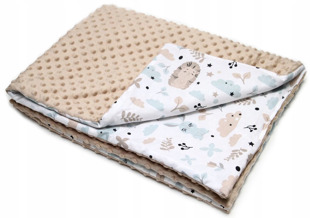 KOCYK 75x100 MINKY/BAWEŁNA OCIEPLANY DUŻO WZORÓW