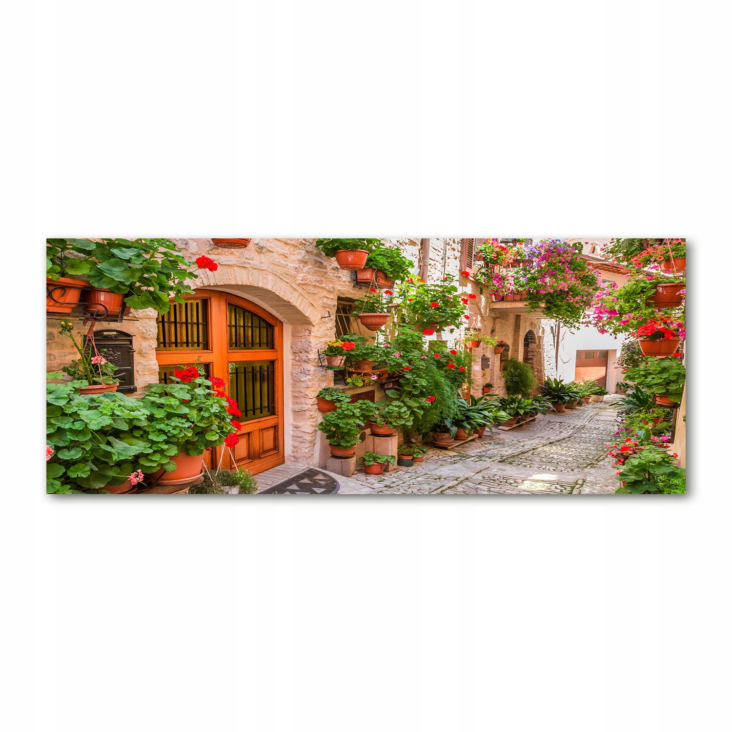 

Foto obraz szkło akryl Urokliwa uliczka 125x50 cm