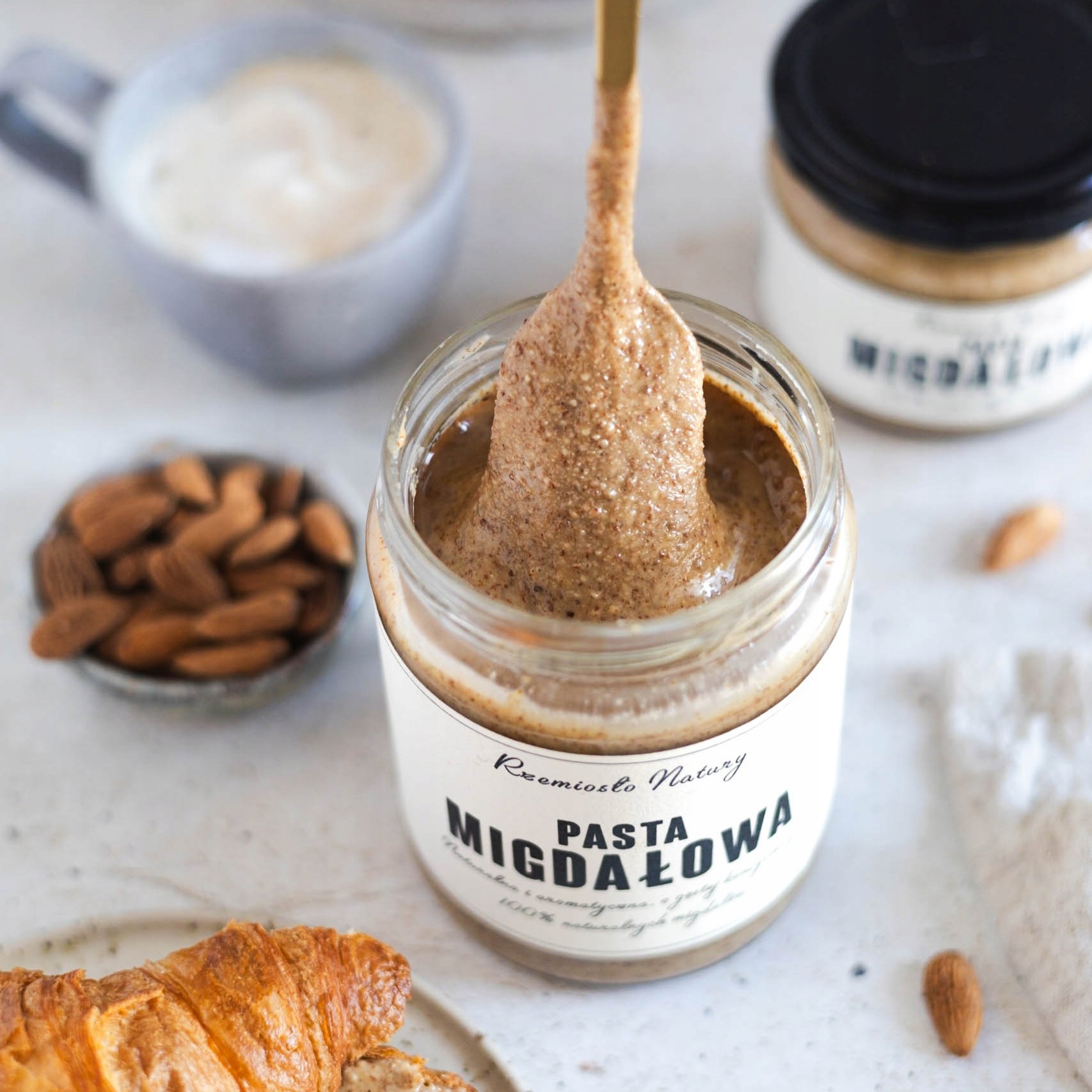 PASTA MIGDAŁOWA 100% Z MIGDAŁÓW 500g - Rzemiosło Natury EAN (GTIN) 5905563490518