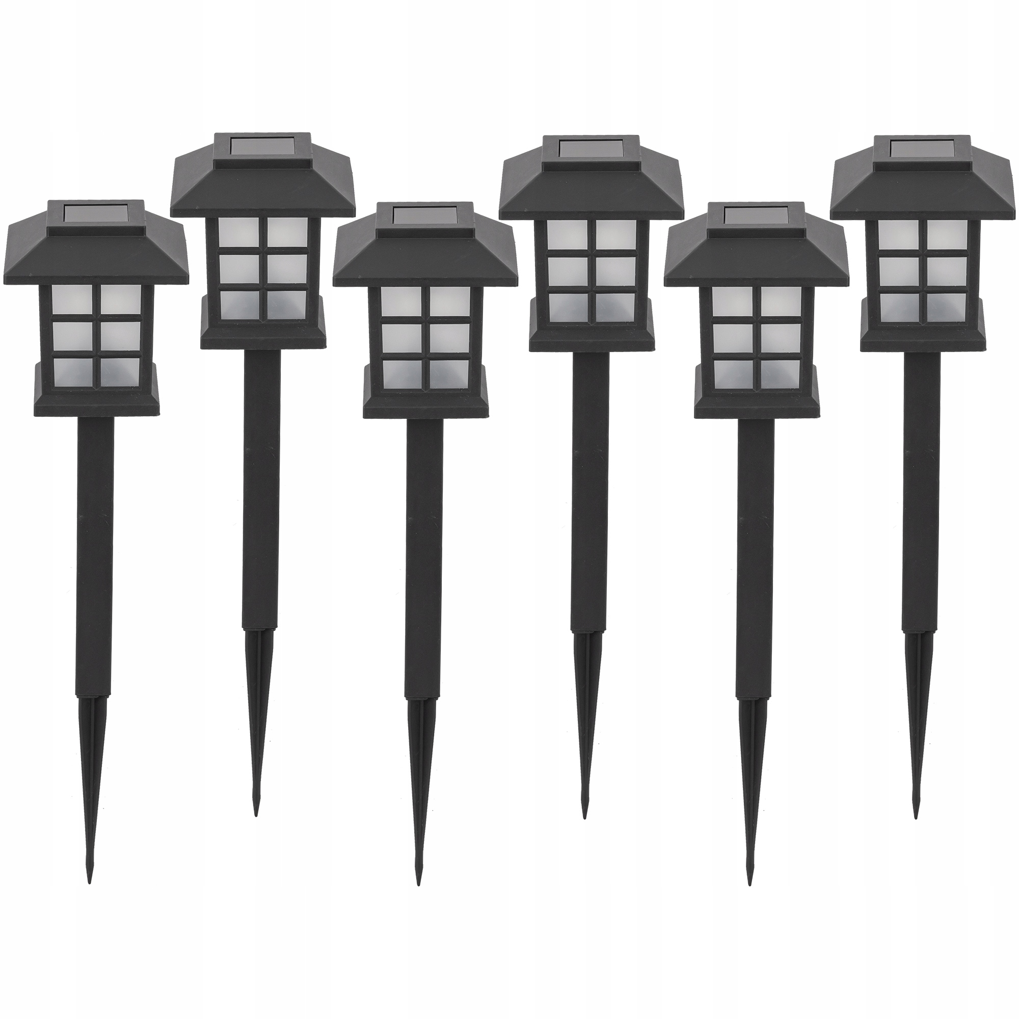 

6x Lampy Solarne Ogrodowe wbijane Słupek Led