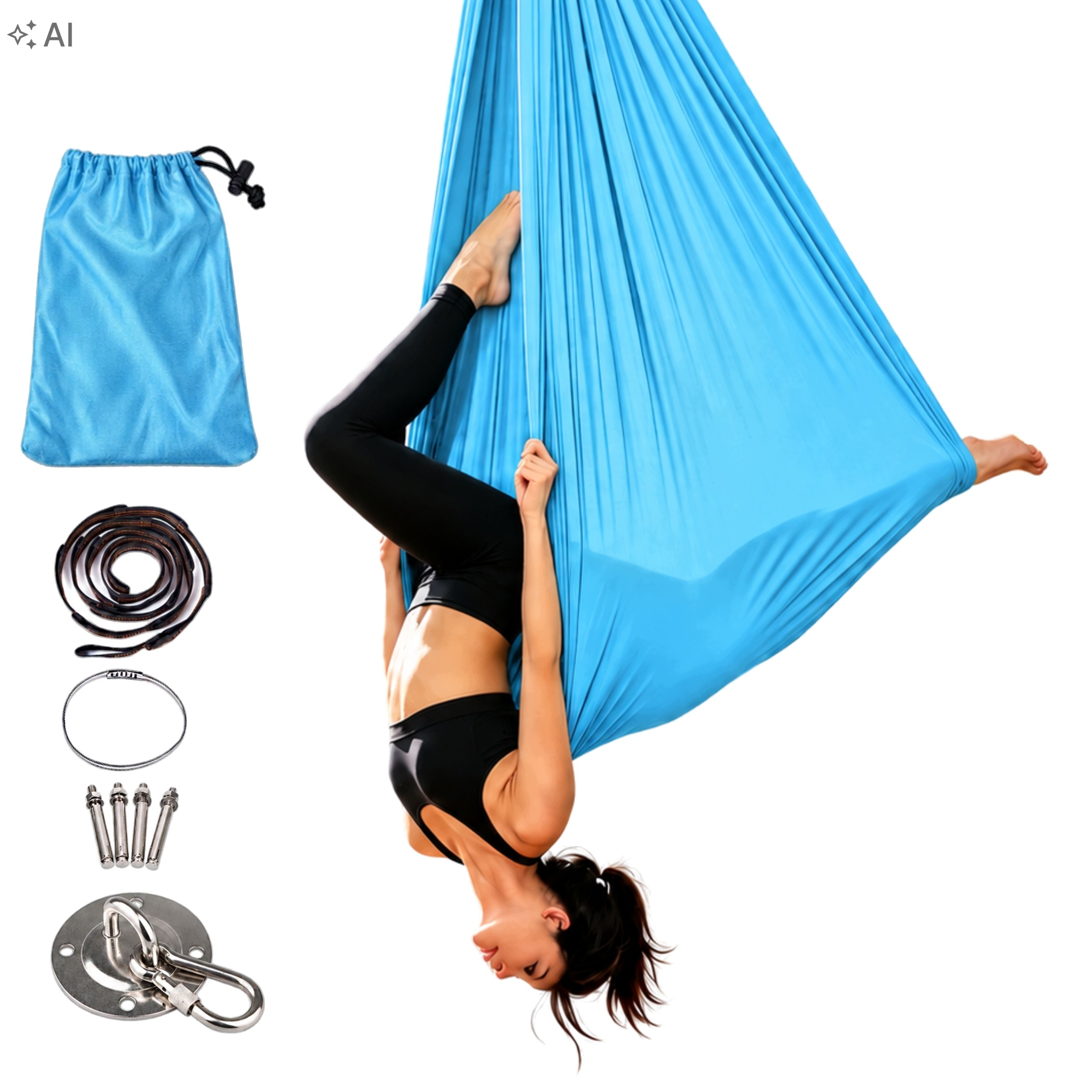 Chusta Hamak Szarfa do Aerial Jogi dla Dzieci i Dorosłych 280x150cm