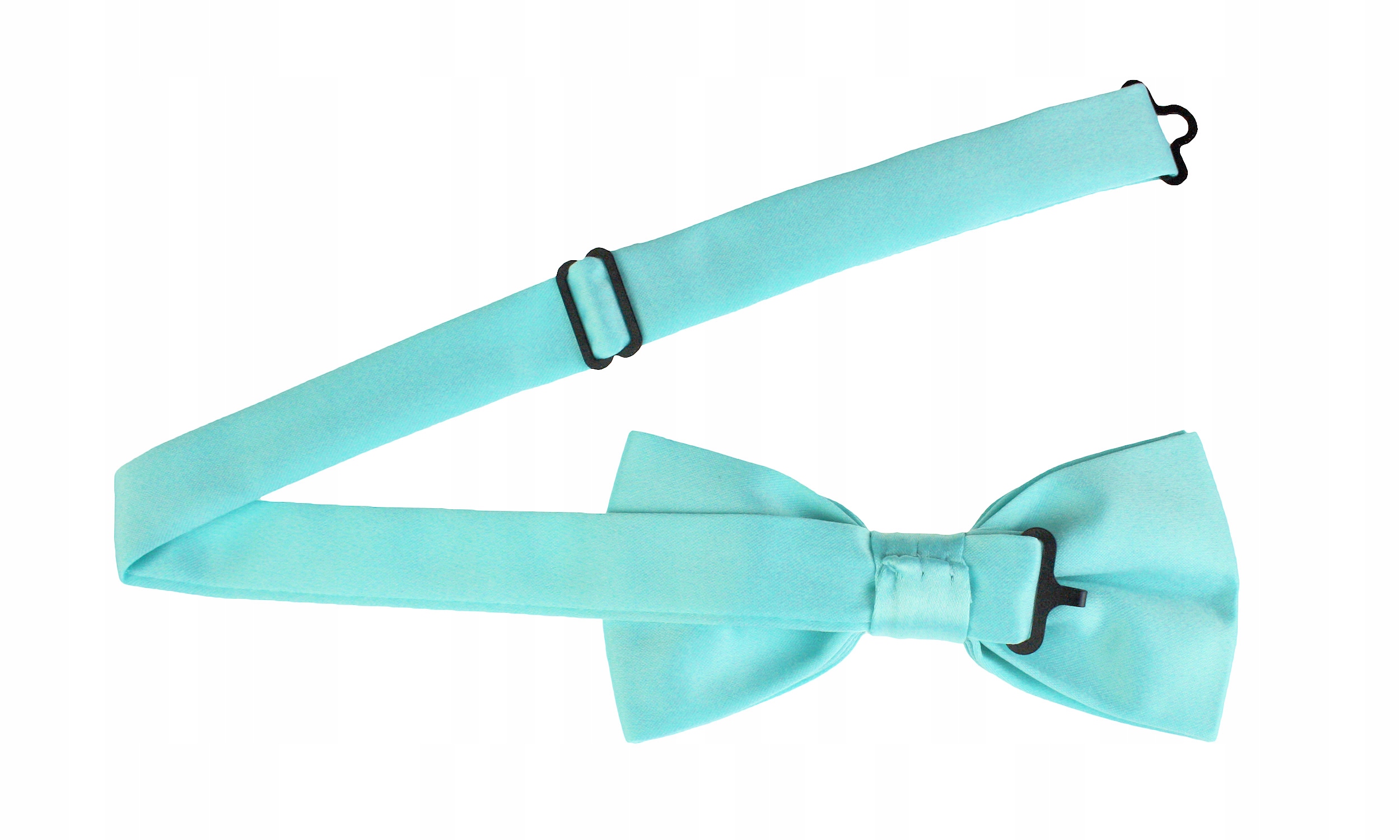 MUCHA MUSZKA MĘSKA KLASYCZNA GŁADKA 12x6cm MIĘTOWA Marka Tissino