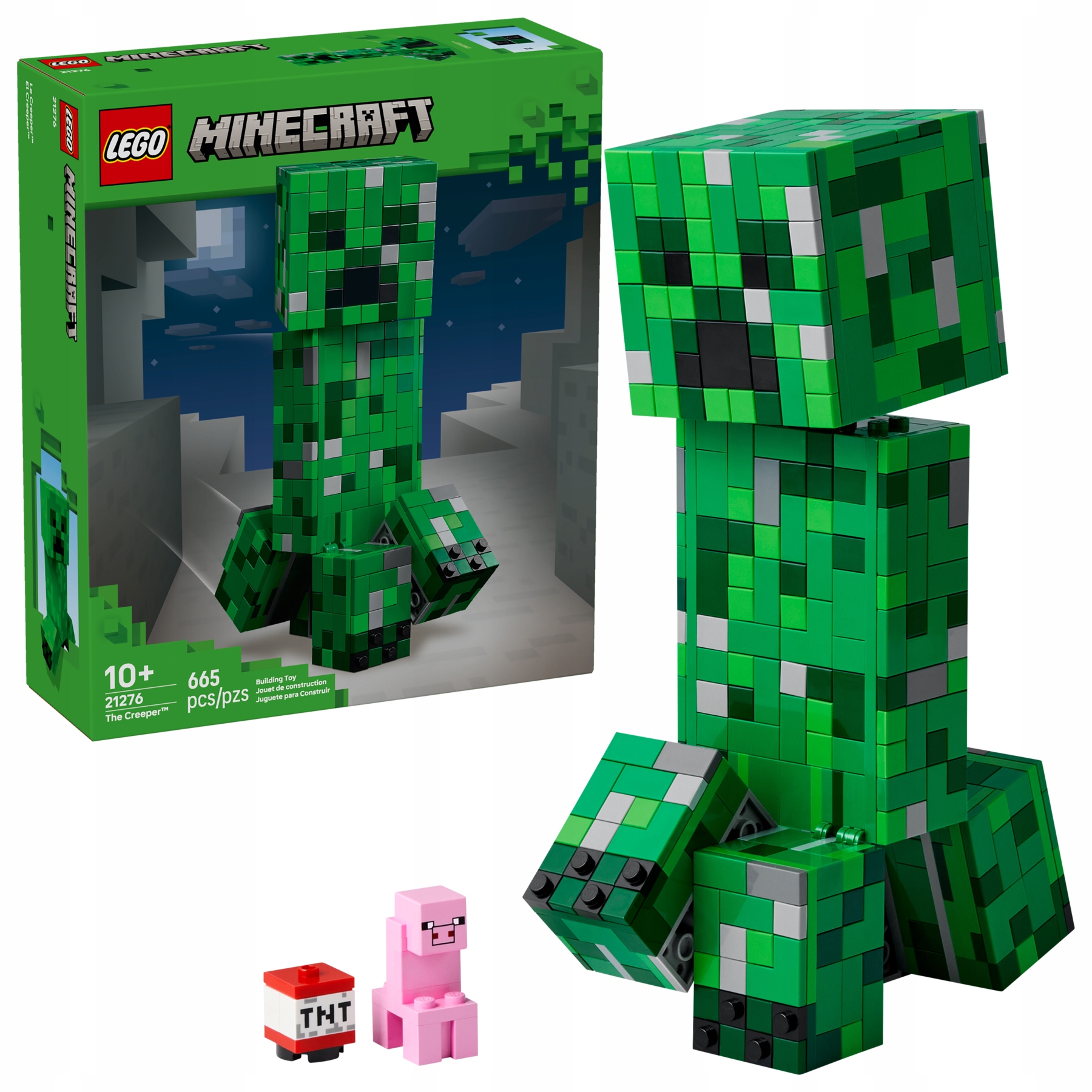 Lego Minecraft 21276 Creeper Pohyblivá figurka Gigant Tnt Dárek pro hráče