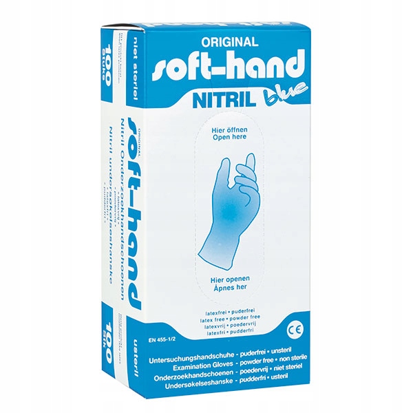 

Rękawice Nitrylowe niepudrowane, M, 100szt.