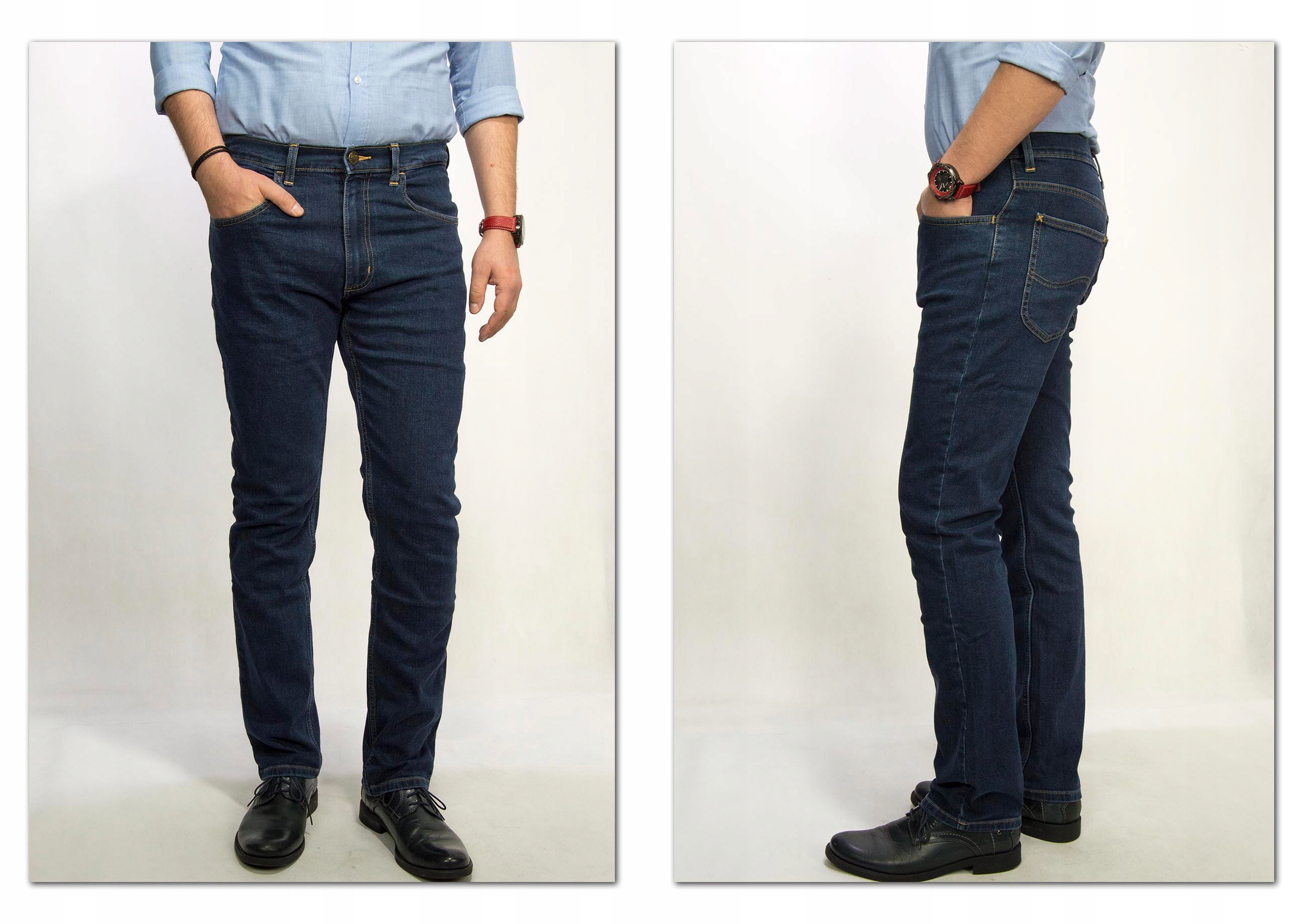 Lee Brooklyn Regular Dark spodnie jeansy W40 L34 Marka Lee