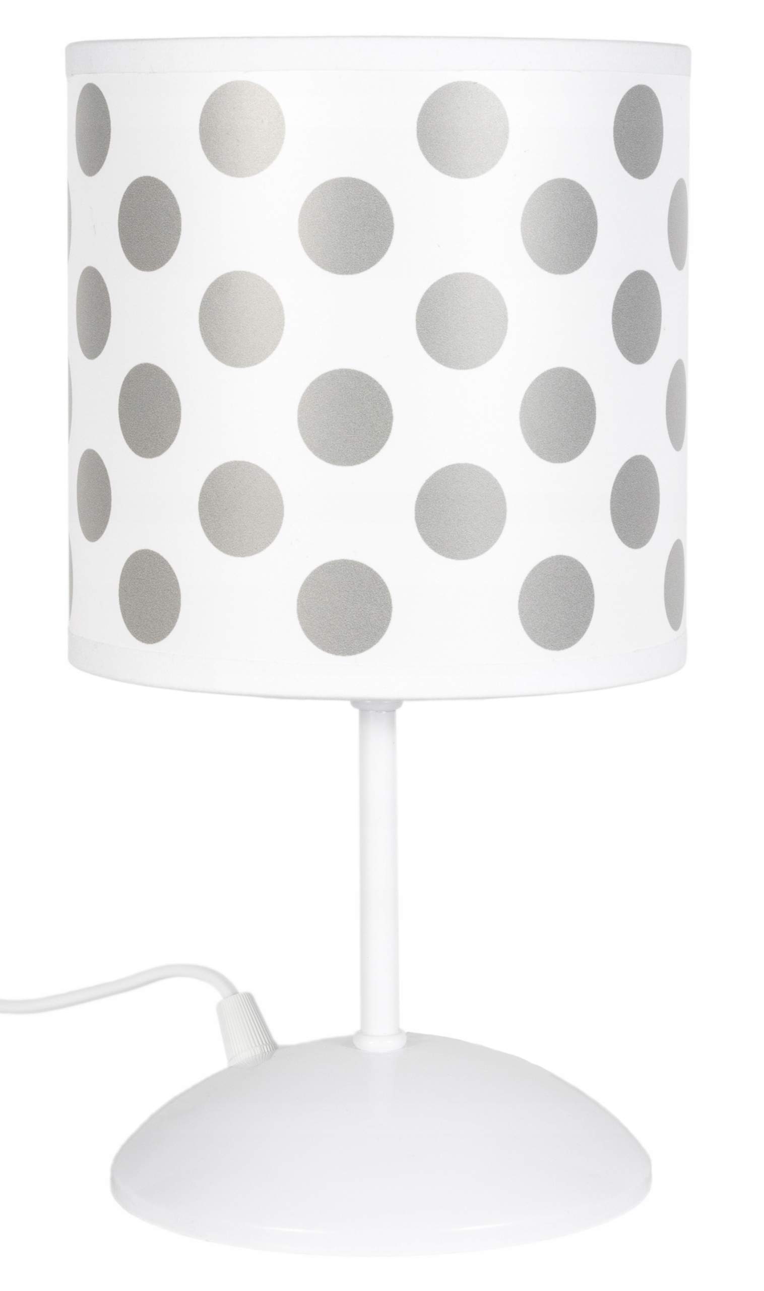 

Lampka nocna biurkowa dla dzieci Led kropki szare