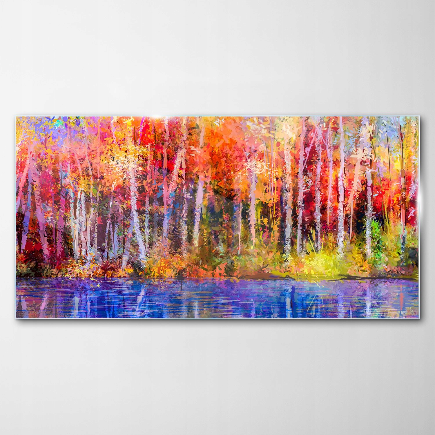 Obraz na skle Dekor Krajina Jeseň Les 100x50