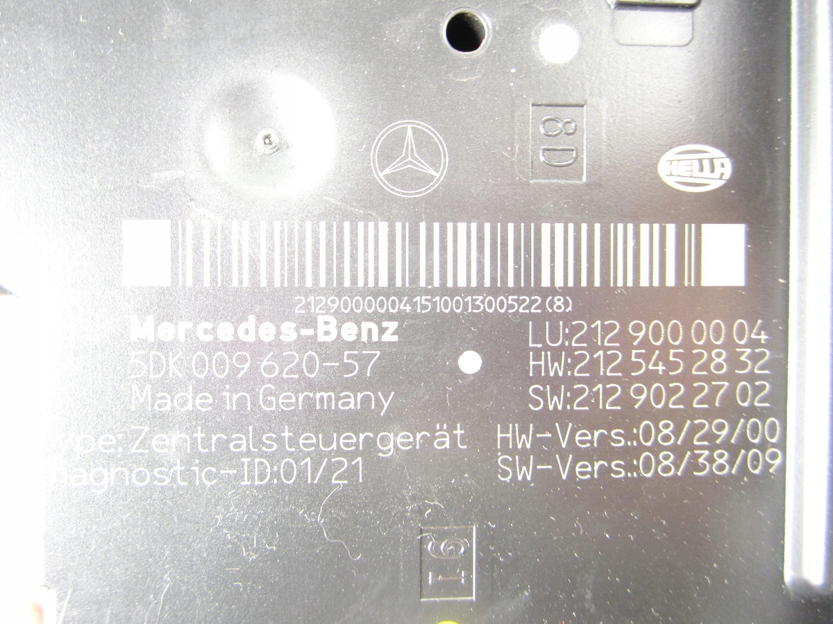 MODULE FUSIBLES ARRIÈRE ARRIÈRE MODULE SAM MERCEDES W212