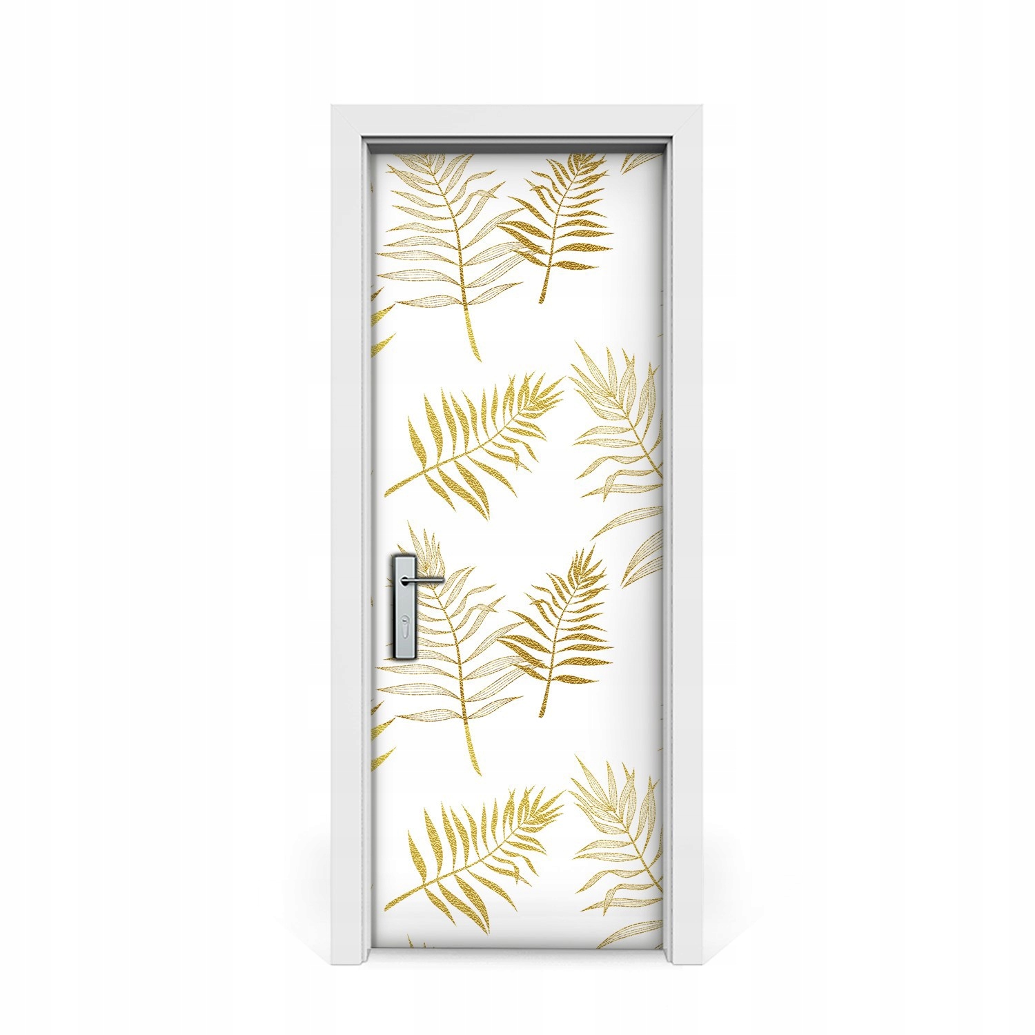 

Okleina naklejka drzwi Żółte liście palmowe 75x205