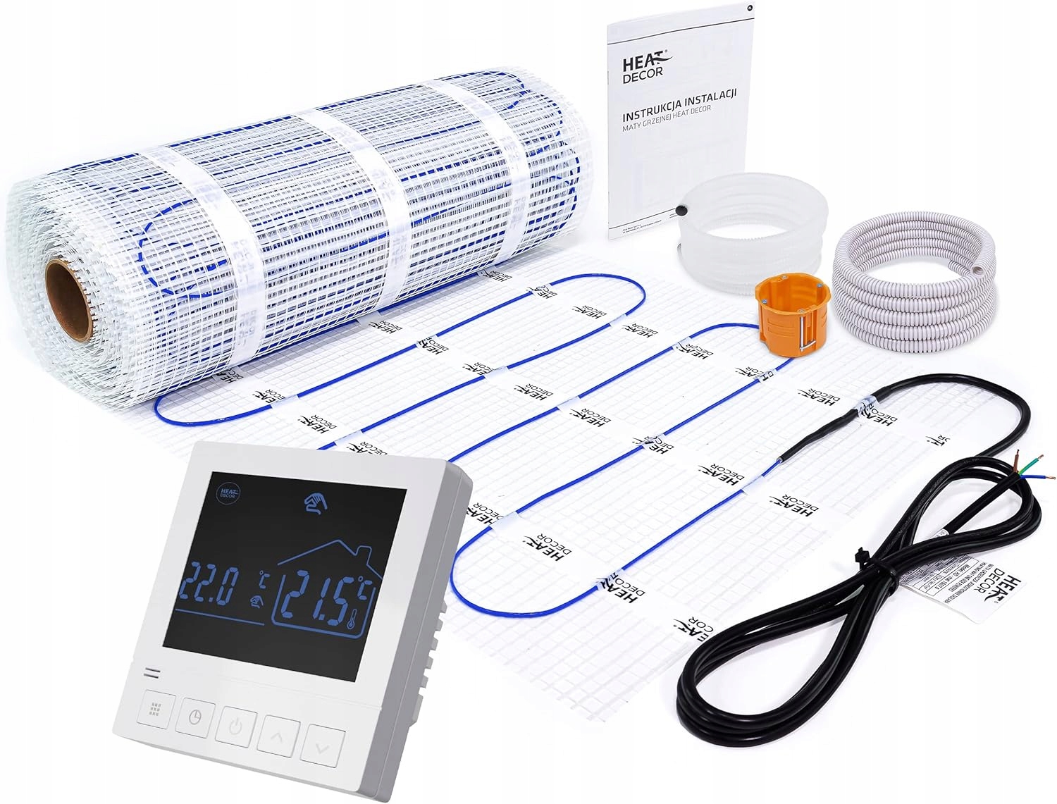 Podlahová vykurovacia rohož 8 m2 150 W/m2 elektrická HD-mat150/T2 elektrická