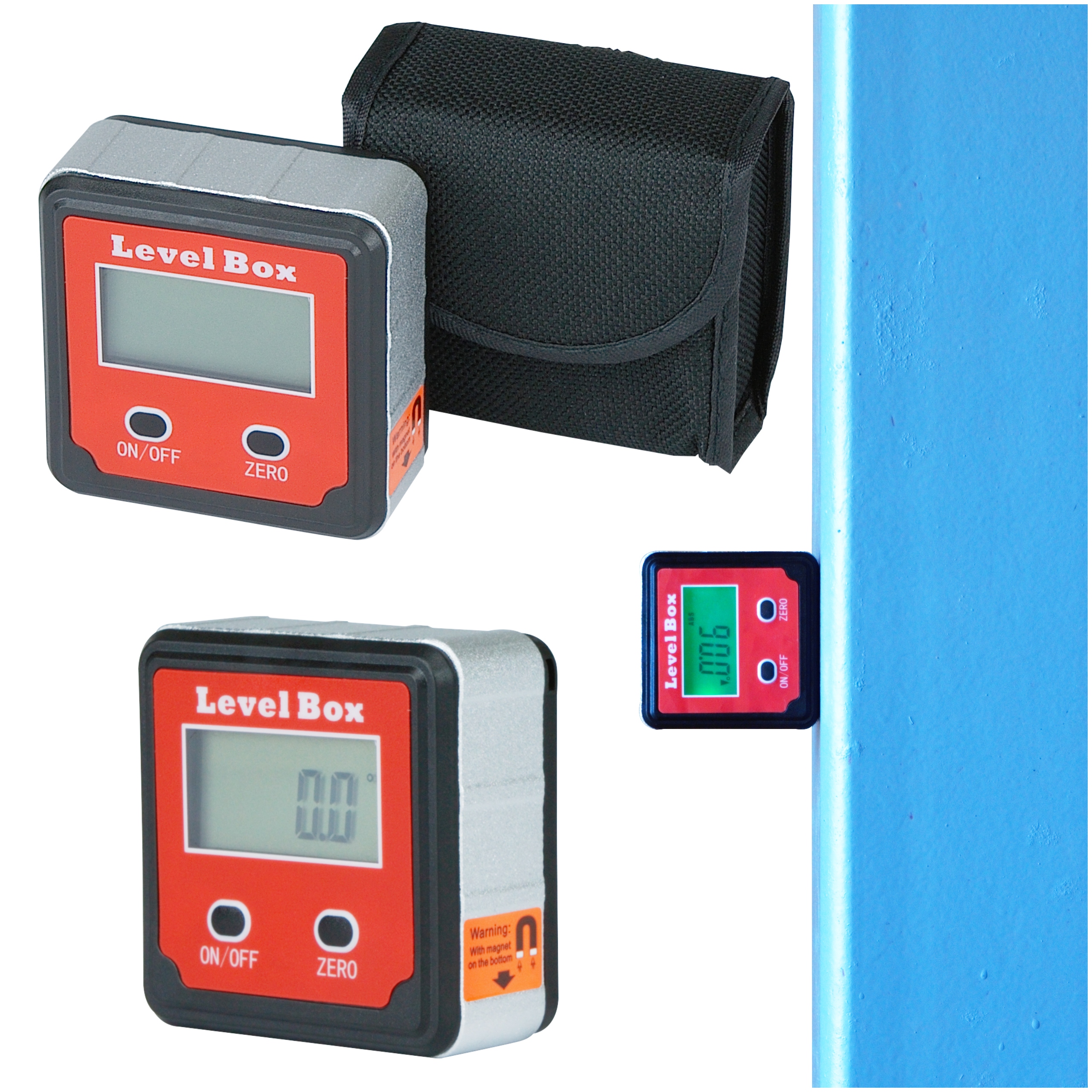 Elektronický šikmý měřič PE180 s magnetem 360 Digitální měření úhlu pro pilu