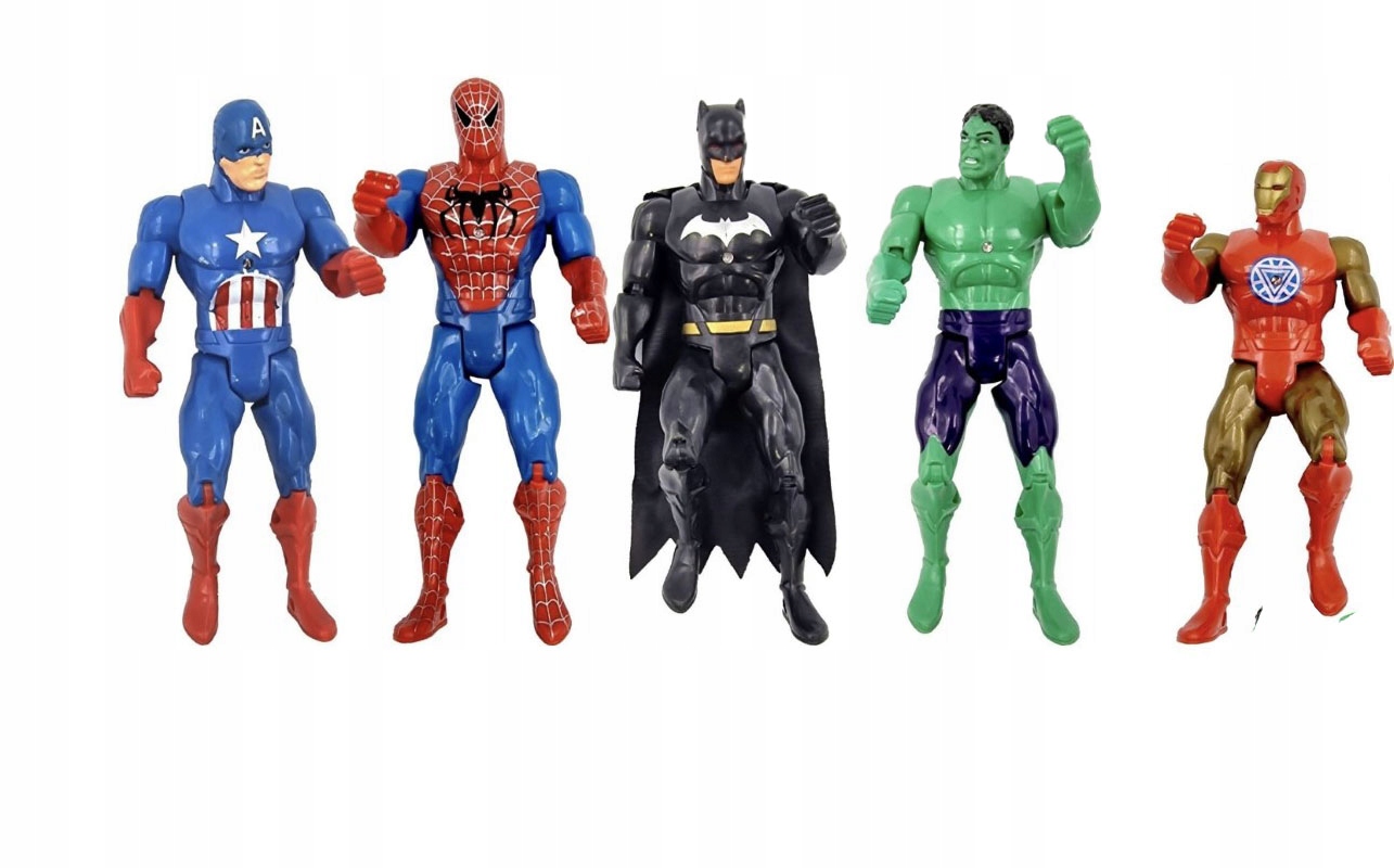 

Figurki Avengers Zestaw Hulk Ironman Spiderman