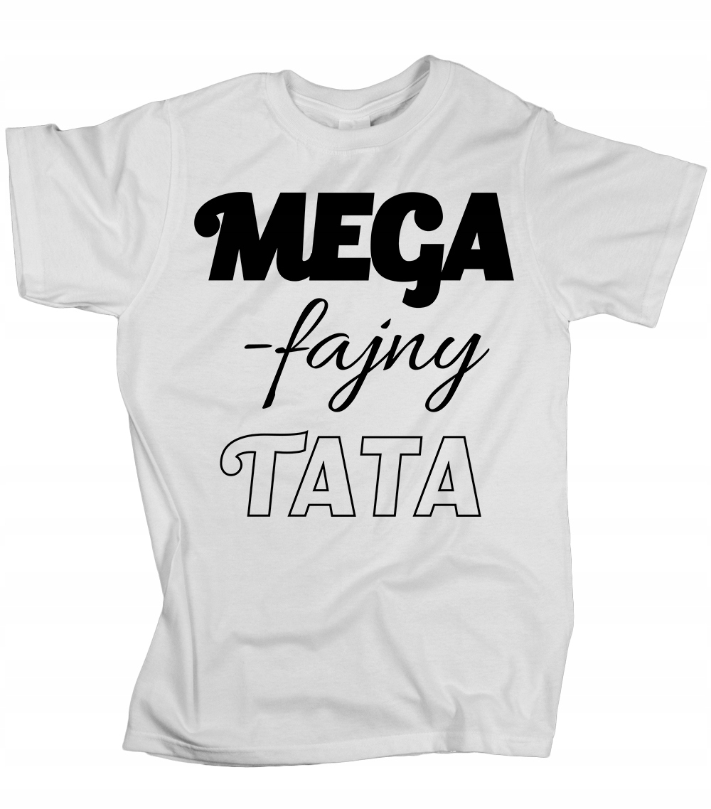 

Koszulka męska Mega fajny tata prezent XL