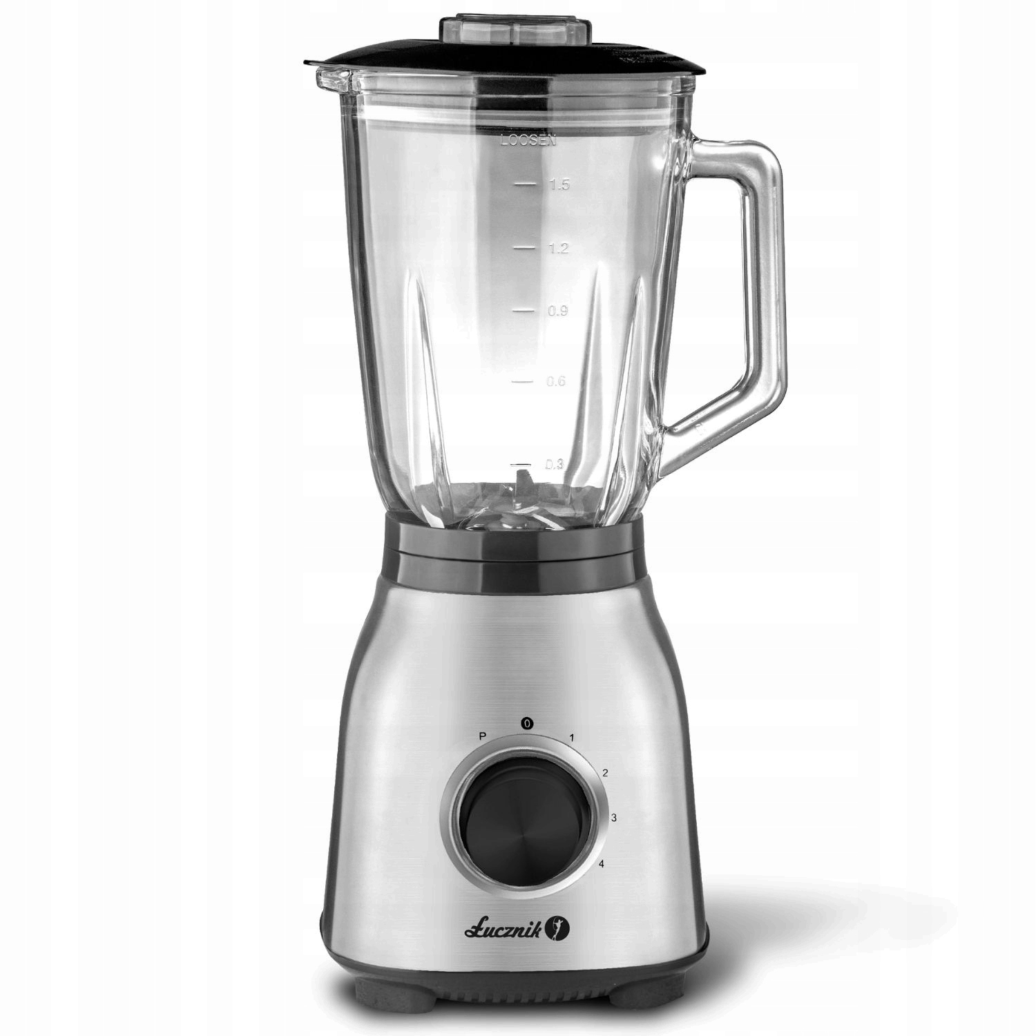 Blender kielichowy mocny Łucznik BL-1000 1,85l 1000W stal Inox kruszy lód