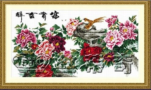 Křížková výšivka počítaná sada (kanva, mulina)