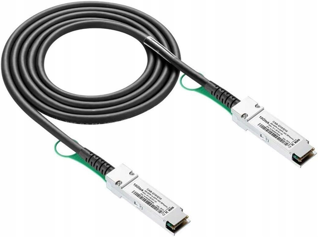 10Gtek 40G Qsfp+ Dac kabel 3-metrový (9.8ft), 40GBASE-CR4