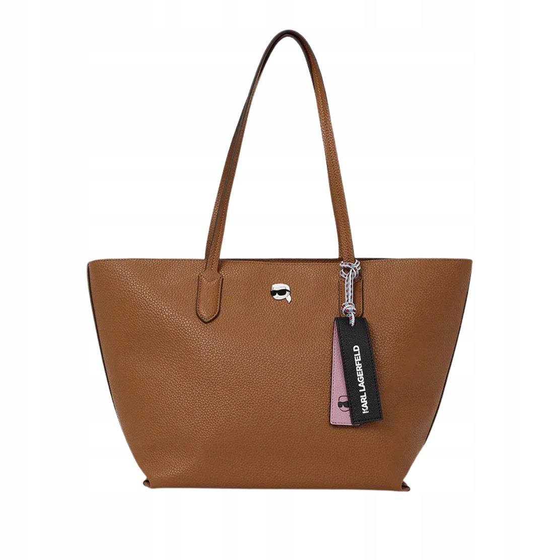 Karl Lagerfeld Hnědá shopperka Ikon Pebble