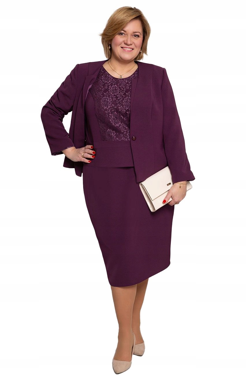 Třídílná borůvková garsonka s baskinkou 48