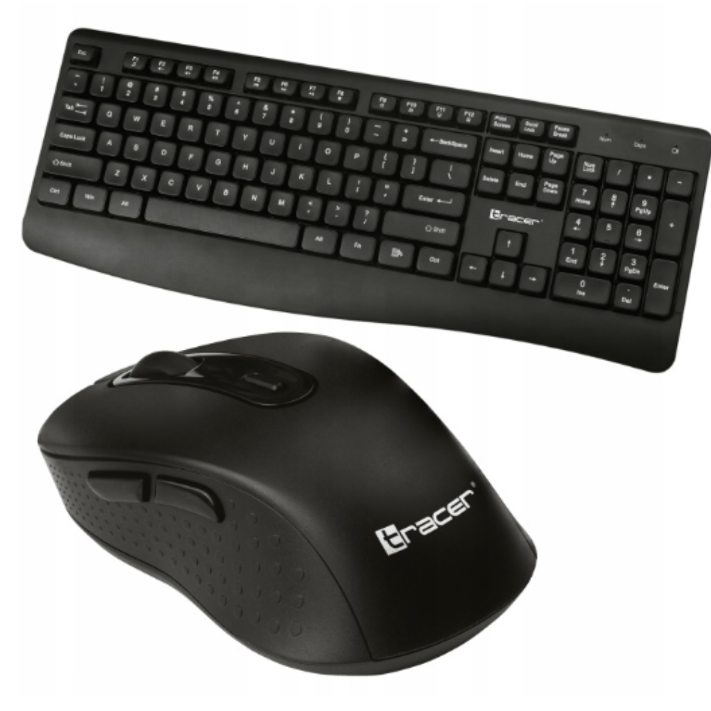 Klawiatura I Myszka bezprzewodowa Zestaw 2w1 komputerowa biurowa Tracer