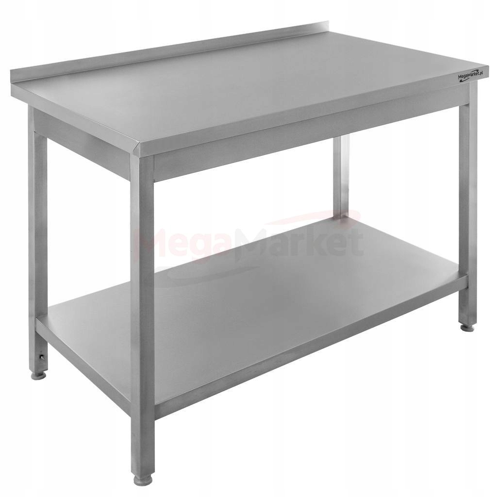 Stół GASTRONOMICZNY roboczy z półką 100x60 przyścienny spawany Mega-M