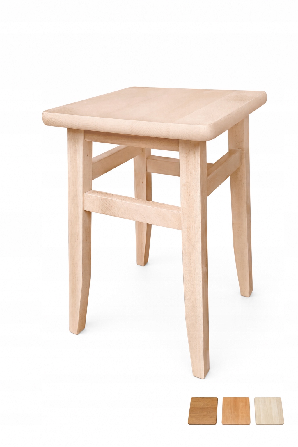 Taboret Drewniany Bukowy Stołek MALOWANY,3 Kolory. Kuchenny Bardzo mocny.
