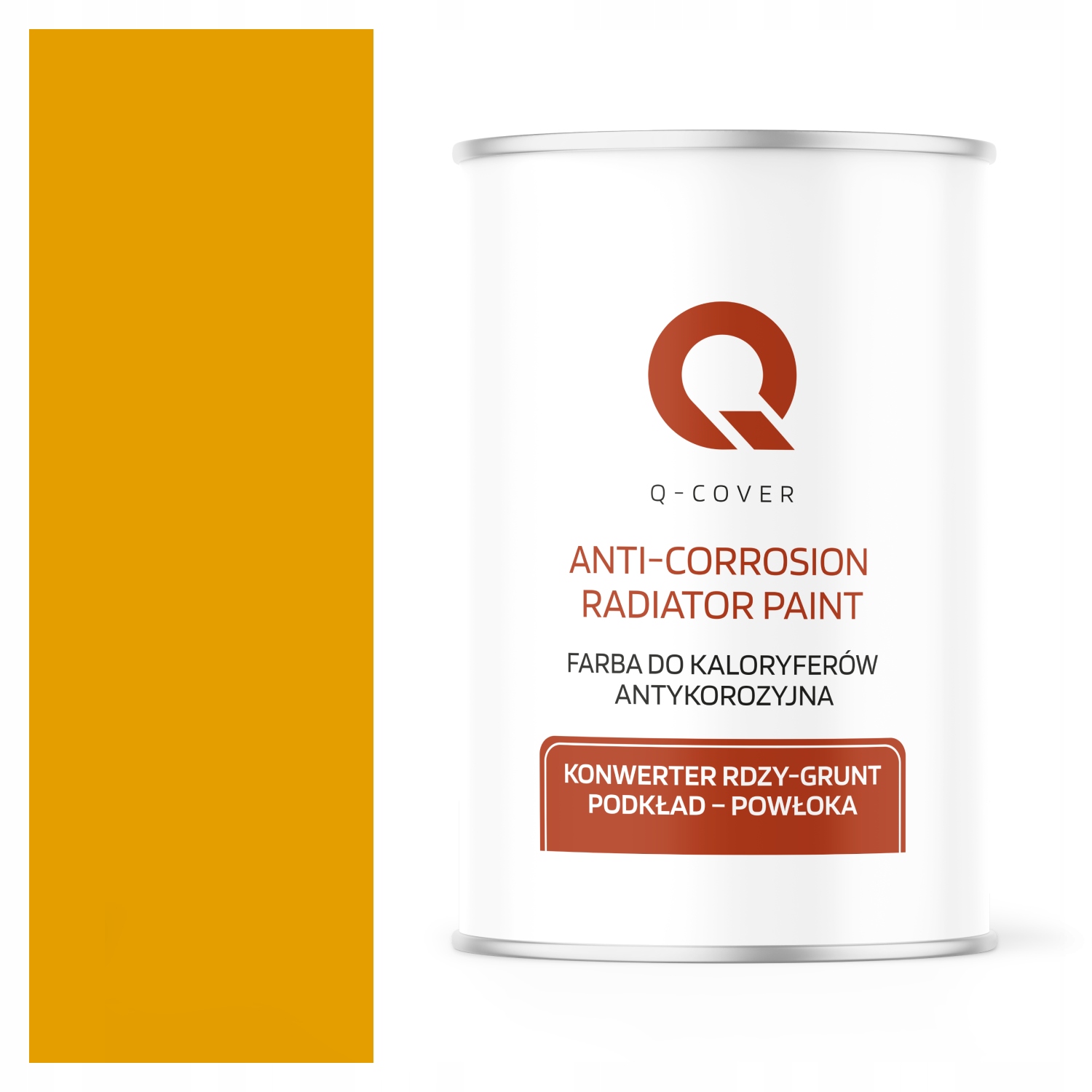 Barva pro radiátory Antikorozní Odolná 1L Satén Žlutá Zlatá RAL1004 3v1