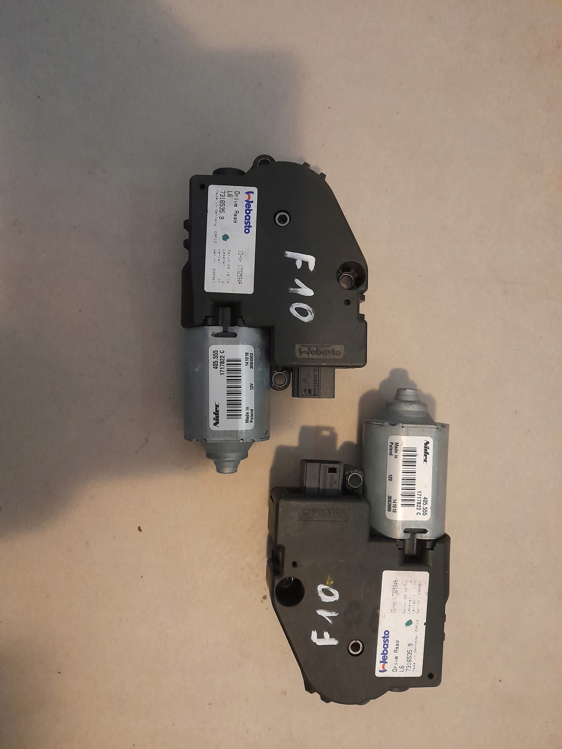 1717822 - МОТОР ПАНОРАМЫ КРЫШИ BMW F 30