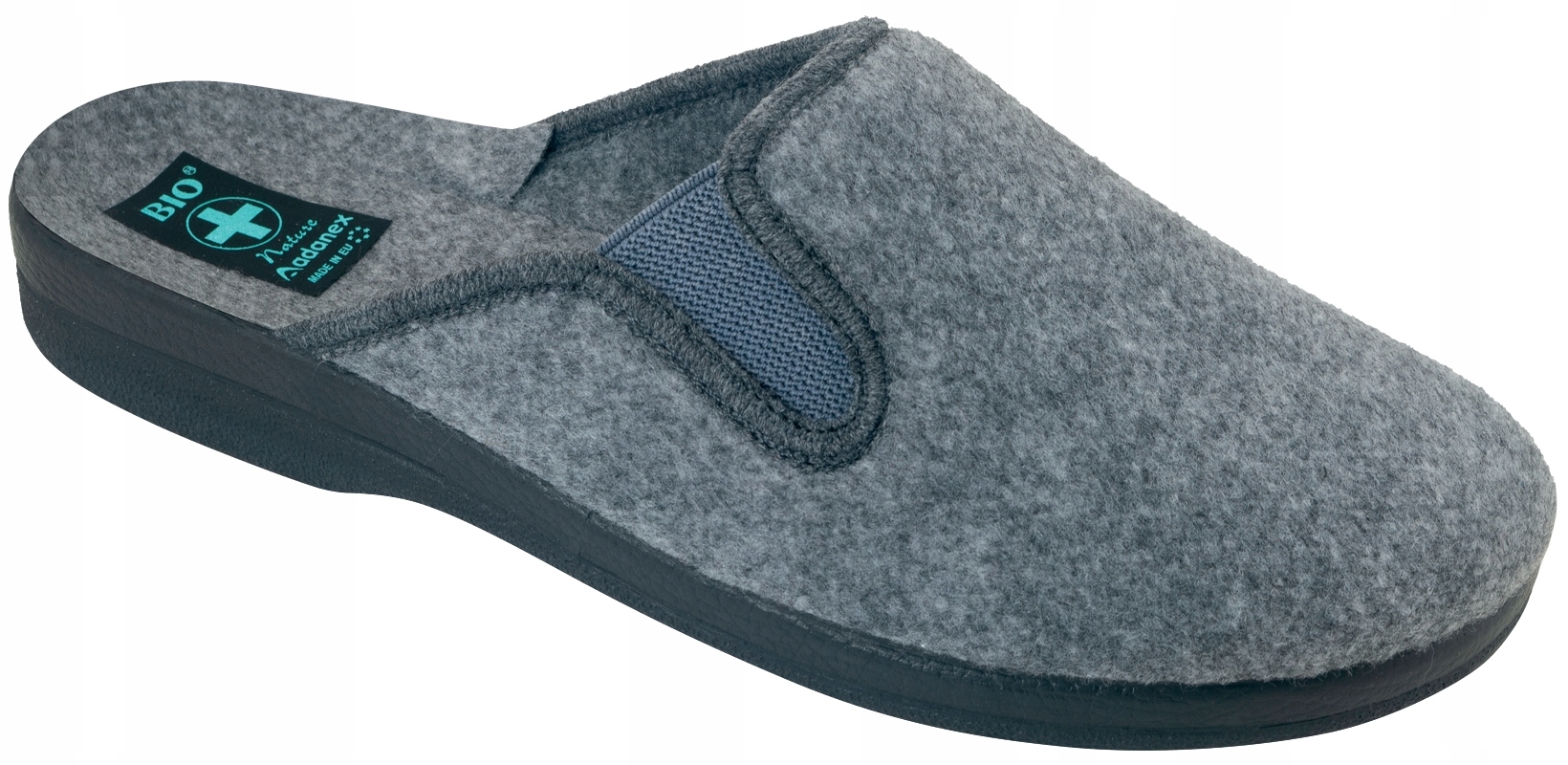 KLAPKI MĘSKIE FILCOWE ADANEX BIO KAPCIE DOMOWE PANTOFLE CIEPŁE 25582