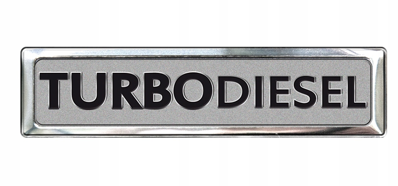 

Naklejka na samochód auto Alu Turbo Diesel Emblema