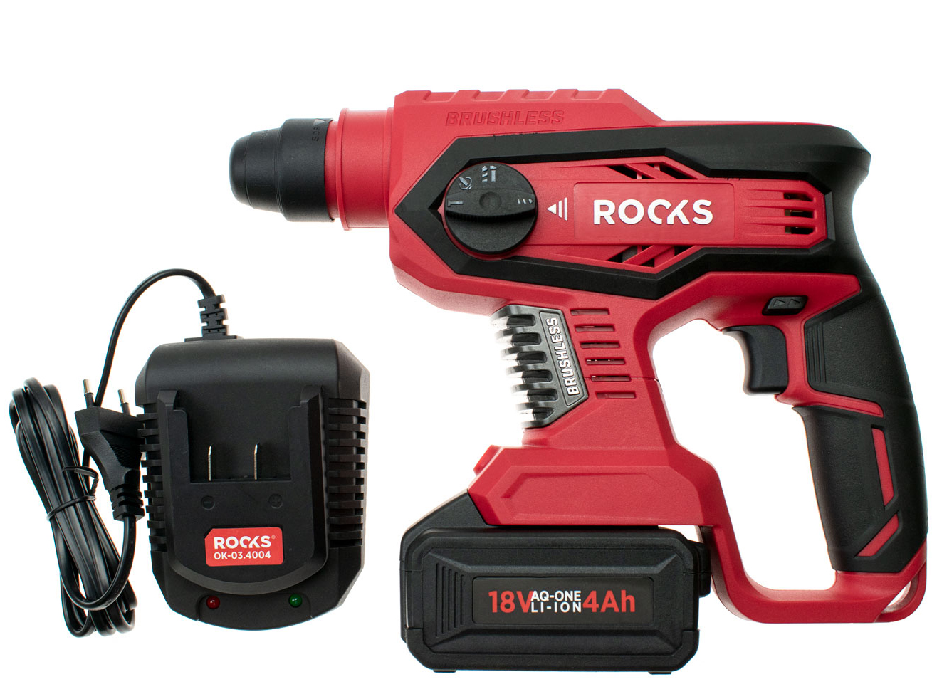 MLOTOWIERTARKA SDS PLUS ROOKS 18V 4A LI On HQ Mark Rooks