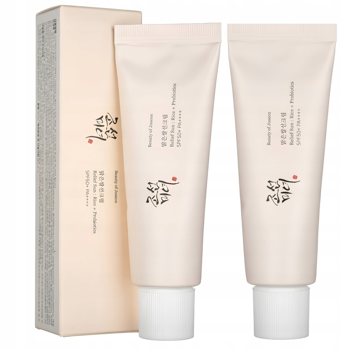 2x krém na obličej s filtrem Beauty Of Joseon Relief Sun Rice Probiotics Spf