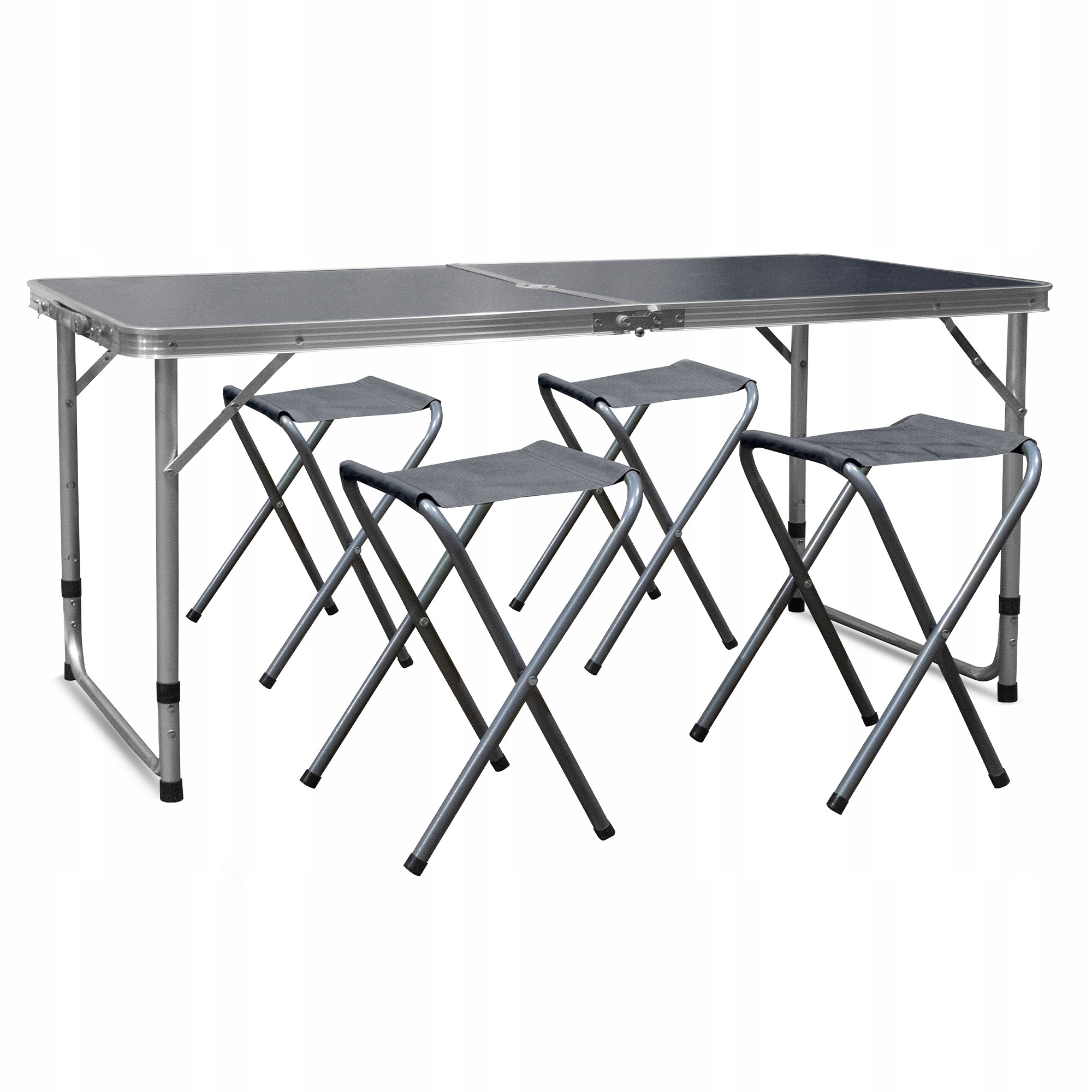 Aga Kempingový skládací set Šedý