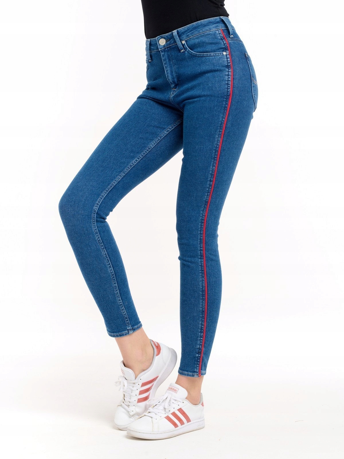 LEE SCARLETT PIPING HIGH RED STOWE L31VROOR 28/33 Płeć kobieta