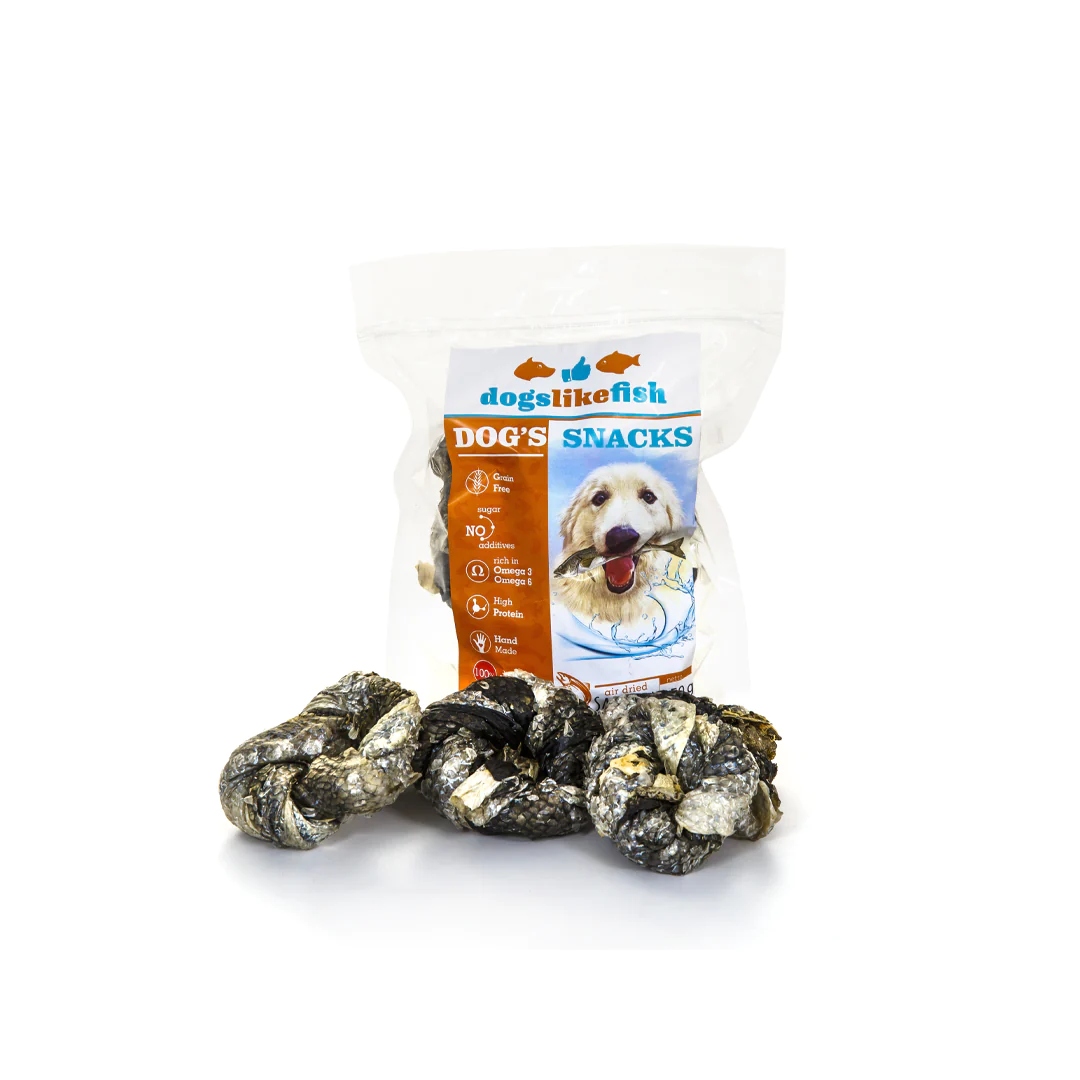 Kruhy z lososa a tresky pro psa DogsLikeFish 1000G