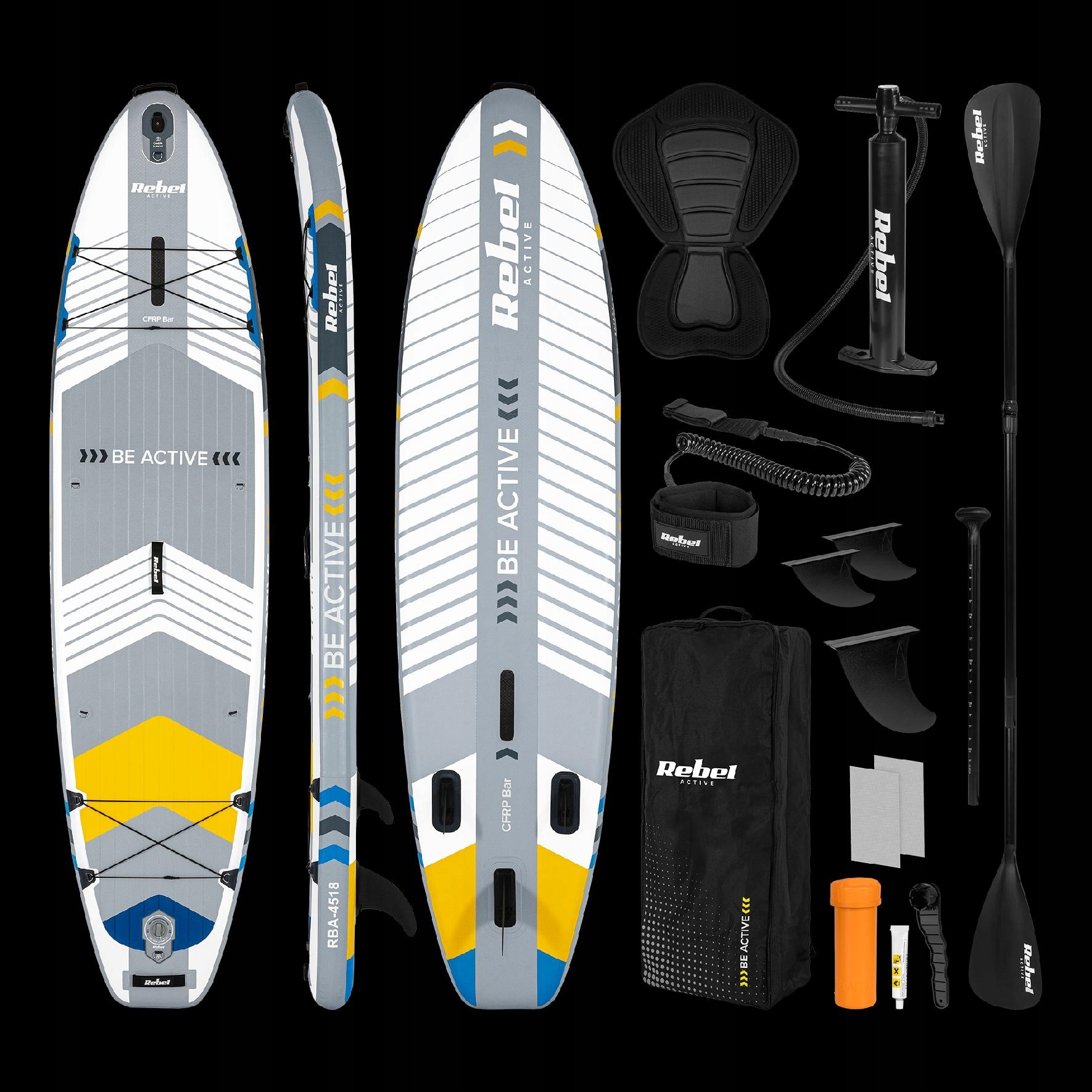 Sup Pro nafukovací plavecká deska, sedadlo, pádlo 335 cm, zesílené, 220 kg
