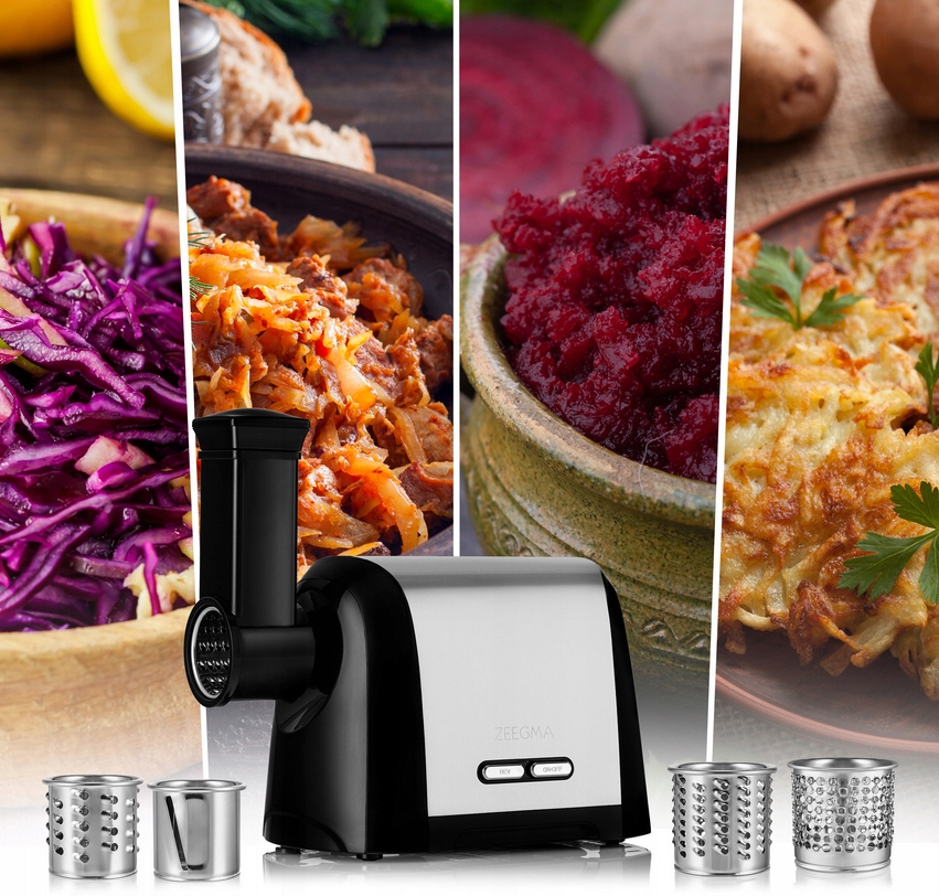 MASZYNKA DO MIELENIA MIĘSA SZATKOWNICA 1900W STAL KEBBE DO KIEŁBAS Model Molen Chef