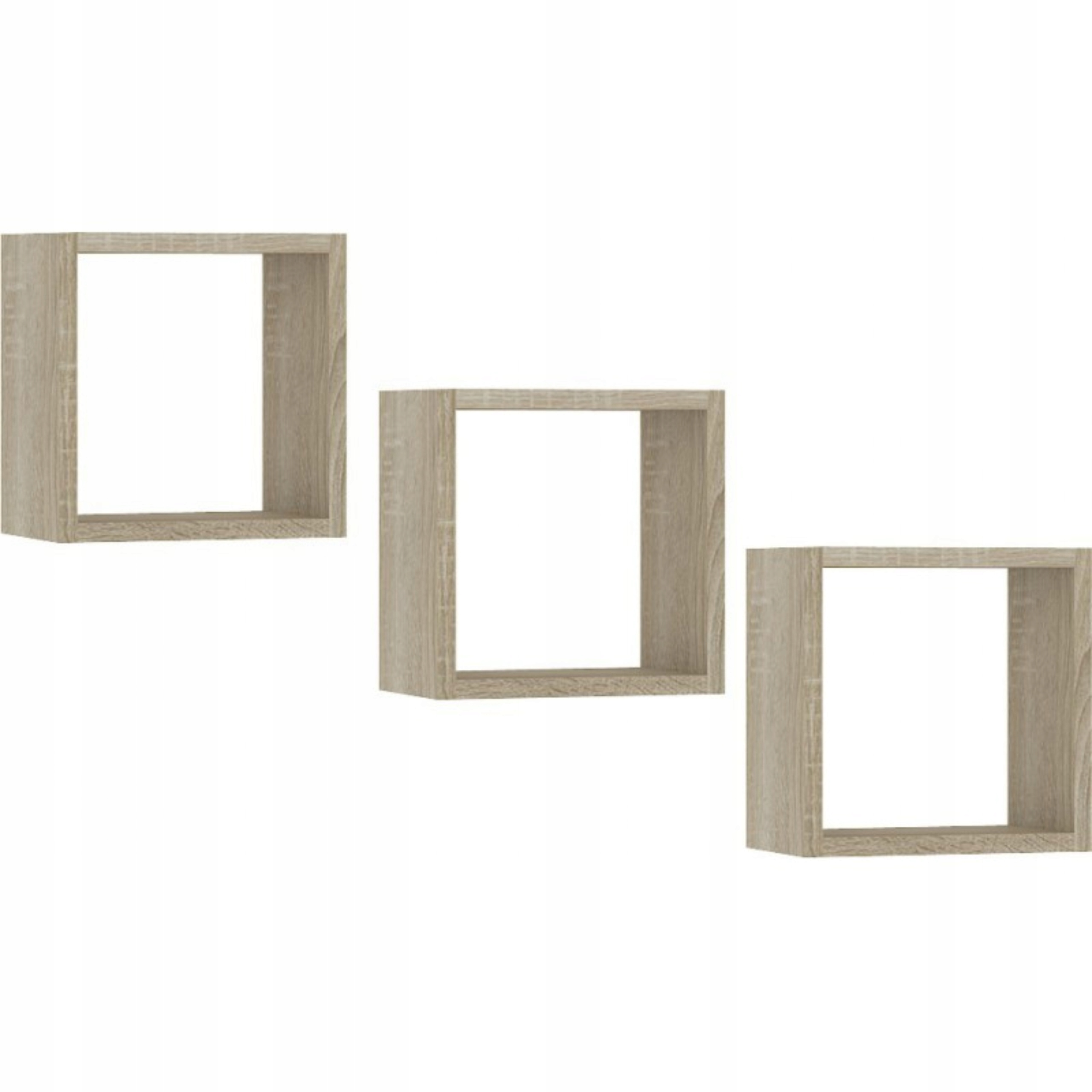 

Półka wisząca K 25x25cm dąb sonoma zestaw 3 szt.