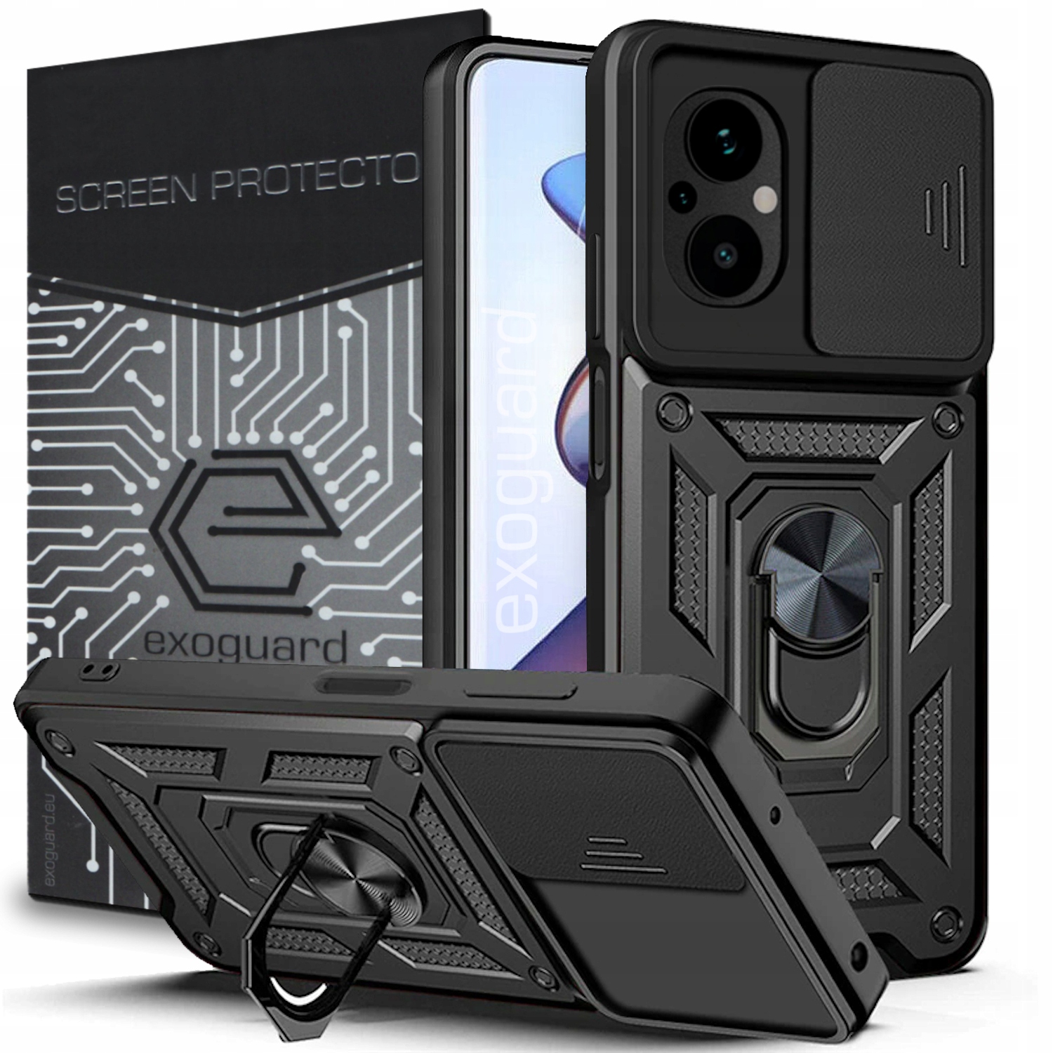 

Etui Pancerne Case Cover+szkło do Xiaomi Poco M5