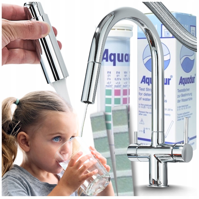 Stojící Kuchyňská Baterie Dřezová S Flexibilní Vytahovací Sprcha Chrom