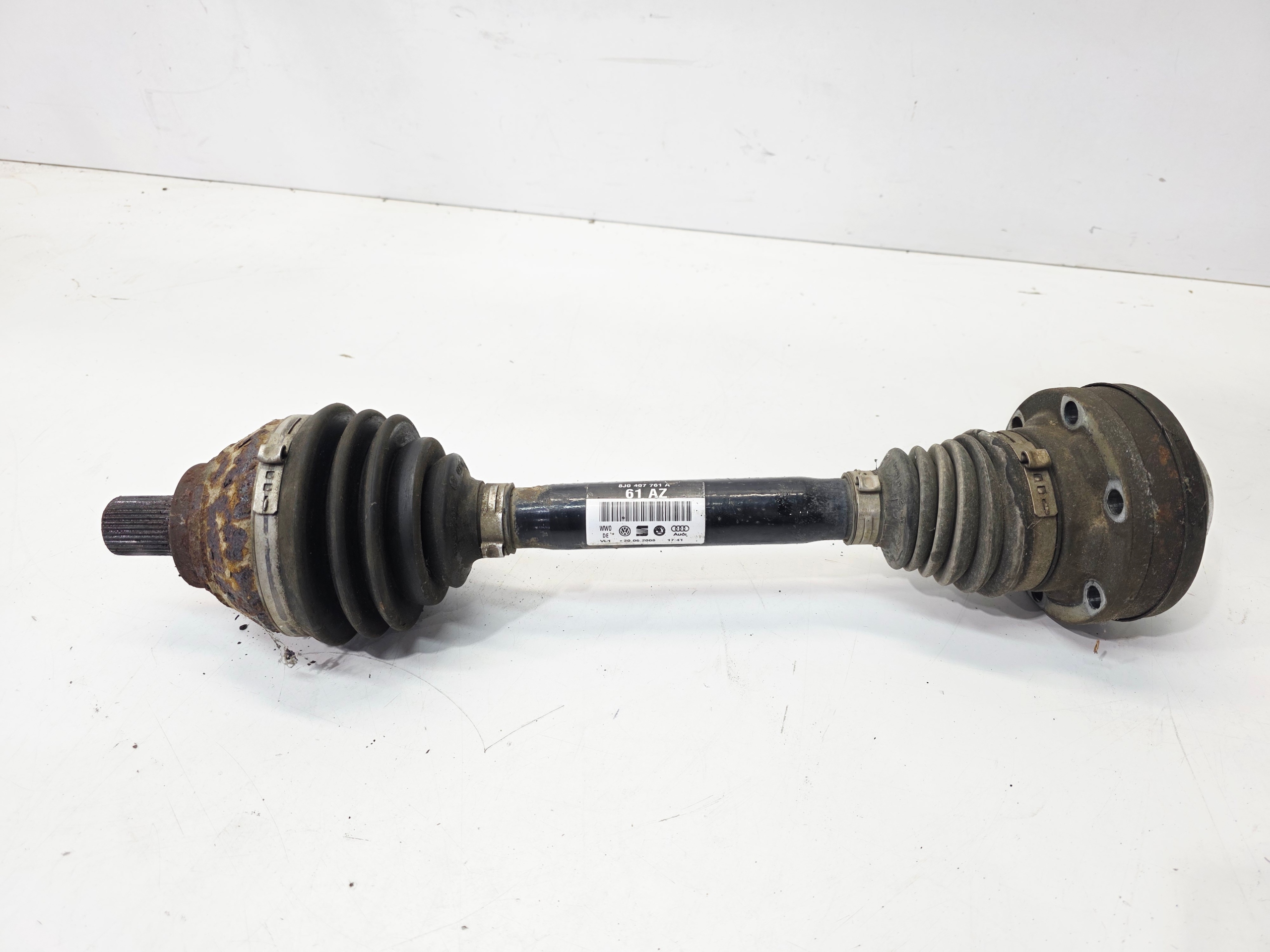 semi-axis left front AUDI TT TTS 8J 2.0 TFSI QUATTRO 8J0407761A